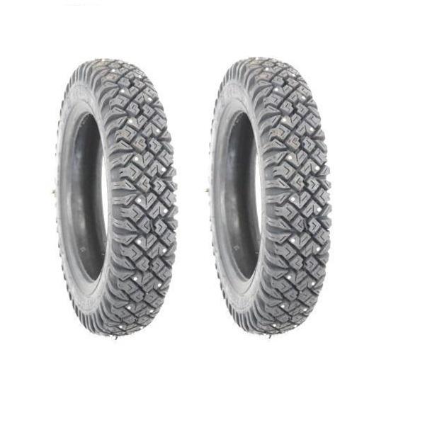 スパイクタイヤ　バイク 3.00-10 42J 4PR チューブレス　53ピン ARMOUR HARD 2本セット　1本当り 5190円 冬タイヤ