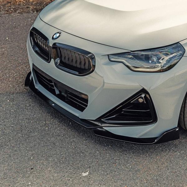 BMW 2シリーズクーペ(G42) グロスブラック・フロントスプリッター【Essentials】