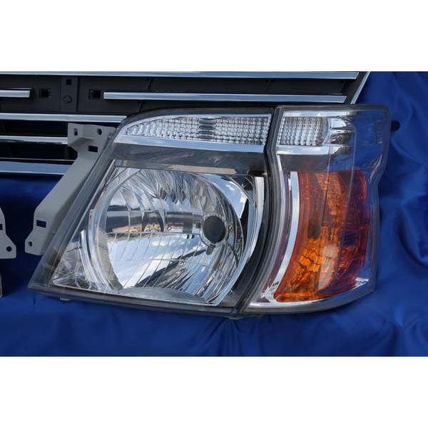 日産 E25 キャラバン 後期 オール メッキ グリル ＆ ヘッド ライト,コーナー セット e255オート