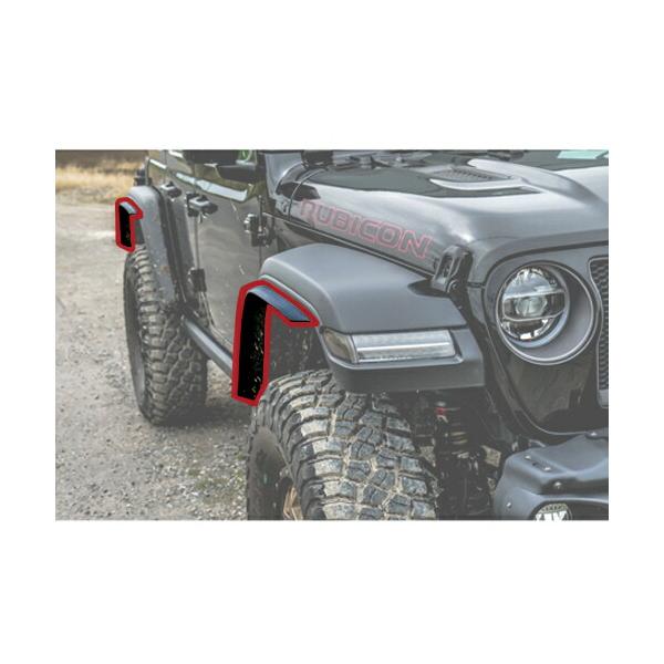 88%OFF!】 JEEP JK ラングラー スチール パイプ フェンダー ガード 1台