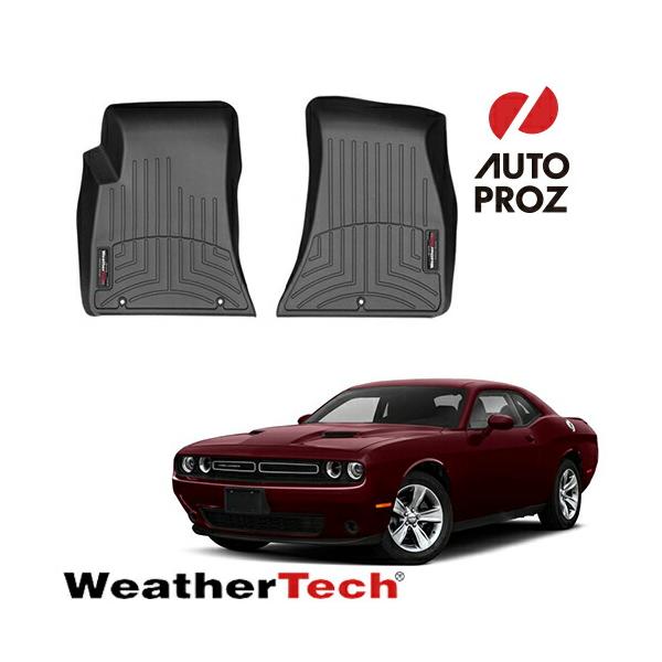 フロアマット ダッジ チャレンジャー 2015年式以降現行 1列目 左ハンドル用 フロアライナー ブラック Weathertech 正規品