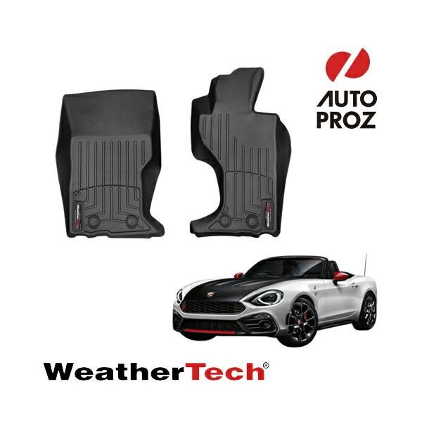 フロアマット フィアット 124 スパイダー 2016年式以降現行 1列目 右ハンドル用 フロアライナー ブラック Weathertech 正規品