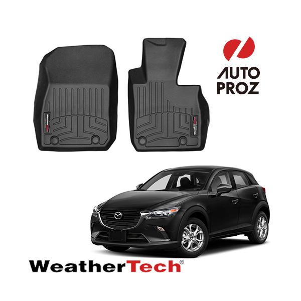 フロアマット マツダ CX-3 2016年式以降現行 1列目 右ハンドル用 フロアライナー ブラック WeatherTech ウェザーテック 正規品