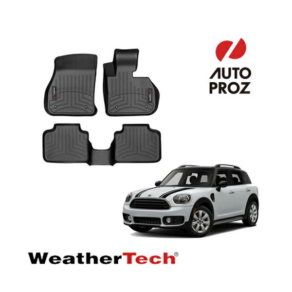 フロアマット ミニ クロスオーバー F60 2017年式以降現行 右ハンドル用 2列セット フロアライナー ブラック WeatherTech 正規品