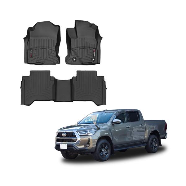 WeatherTech フロアマット トヨタ GUN125型 ハイラックス 2015年式以降 
