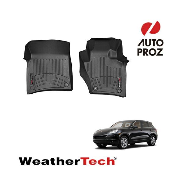 フロアマット ポルシェ カイエン 958型 2010-2018年式 1列目 右ハンドル用 フロアライナー ブラック Weathertech 正規品
