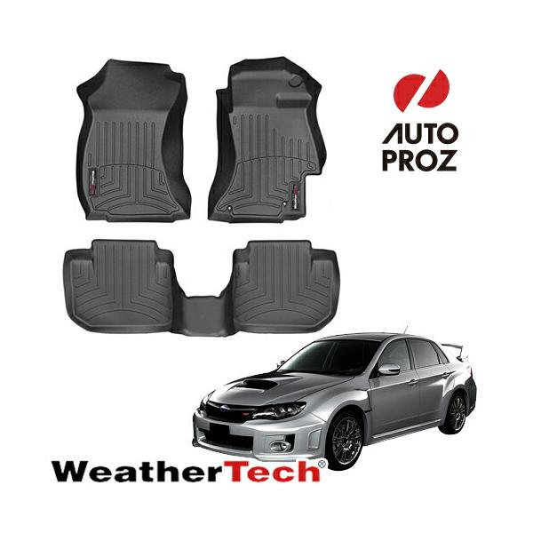 フロアマット スバル WRX STI S4 2014年式以降現行 右ハンドル用 2列セット フロアライナー ブラック WeatherTech 正規品