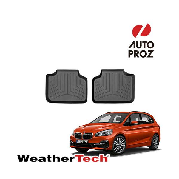 フロアマット BMW 2シリーズ アクティブツアラー F45 2014-2017年式2列目 フロアライナー 2ピース ブラック Weathertech 正規品