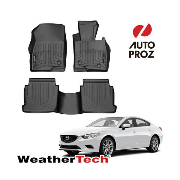 フロアマット マツダ アテンザ GJ型 セダン 2013-2019年式 MAZDA6 GJ型 2019年式以降現行 右ハンドル用 2列セット フロアライナー ブ