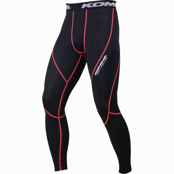 コミネ(KOMINE) PKL-123 クールコンプレッションアンダーパンツ Black/Orange Mサイズ