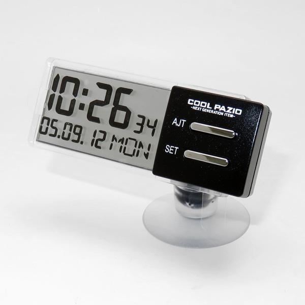 槌屋ヤック Yac 自動車用シースルークロック 時計 透過液晶採用 吸盤取付タイプ Pz 372 雑貨 車用品 アーティクル2号店 通販 Yahoo ショッピング