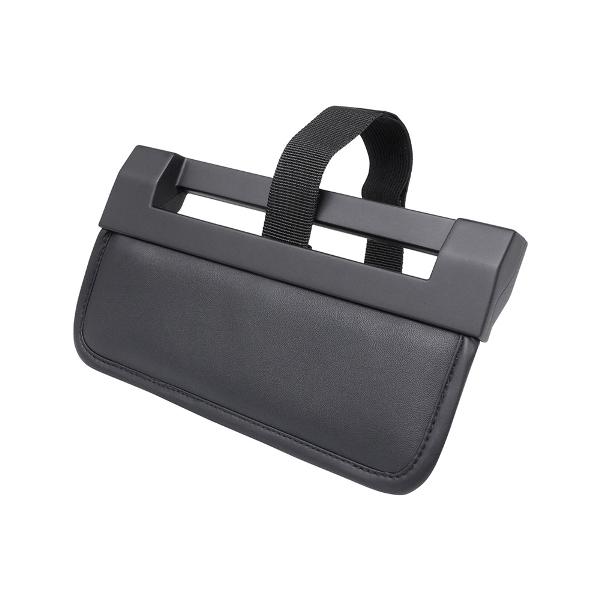 PLUSサンバイザー レザー調 ミニサイズ ベルト取り付け サンバイザー