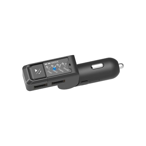 Bluetooth FMトランスミッター 4バンド USB2ポート DCソケット Bluetooth カーオーディオ マルチペアリング 充電器 ボタン機能 ハンズフリー カシムラ KD-272