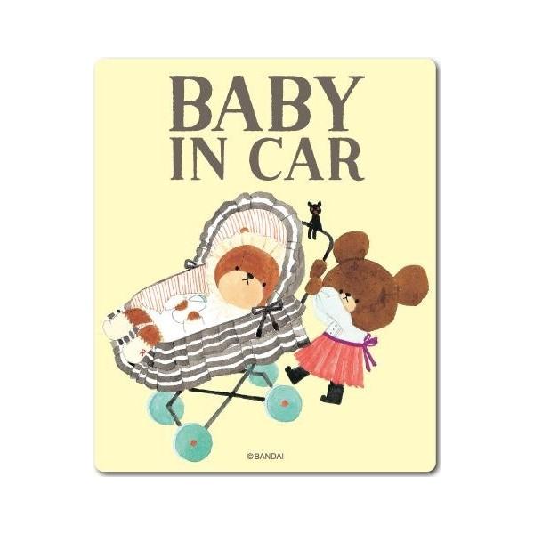 他サイト： BABYinCAR 車 ステッカー ベビーインカー くまのがっこう ジャッキー かわいい 絵本 こども イラスト クマ ゼネラルステッカー KMG-011の商品画像