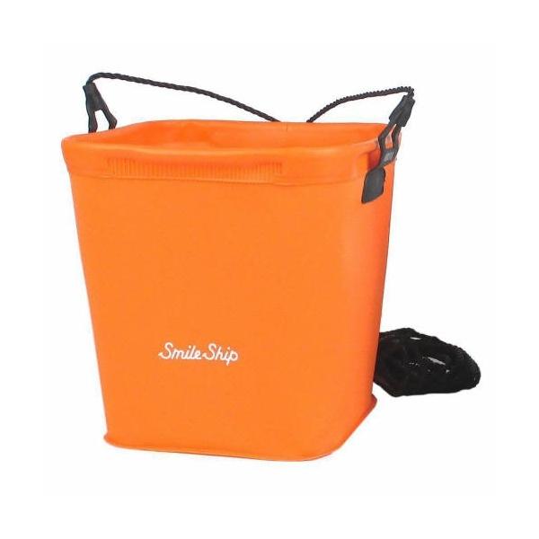 水汲み・手洗い・アミ入れ等、サビキ釣りの必需品!角型なので収納に便利で自立性が良く型崩れしない。