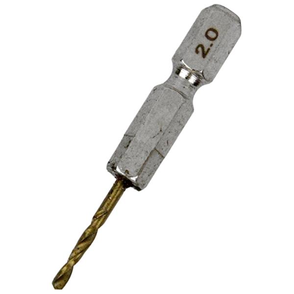 六角軸TIN鉄ドリル 極短 SK11 2.0mm 藤原産業