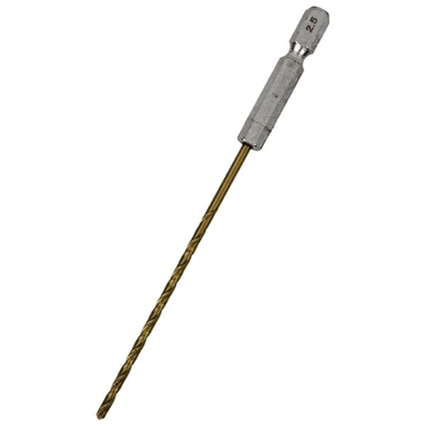 六角軸TIN鉄ドリル 微長 SK11 2.5mm 藤原産業