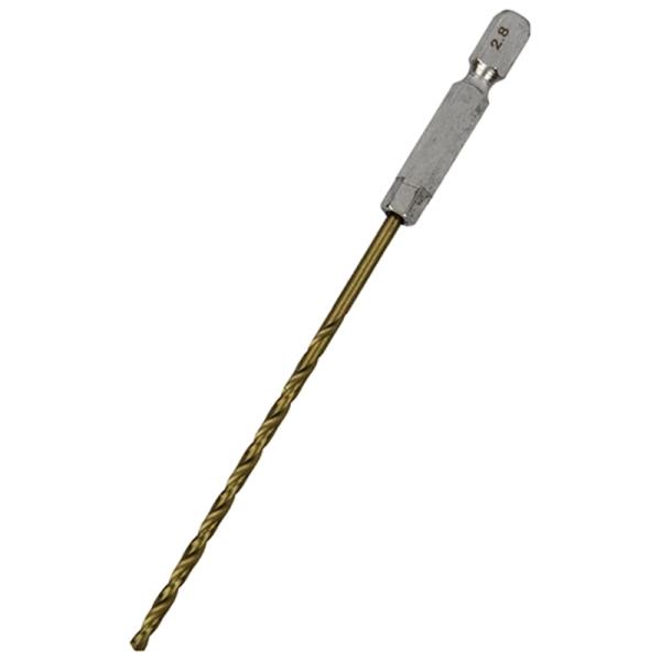 六角軸TIN鉄ドリル 微長 SK11 2.8mm 藤原産業
