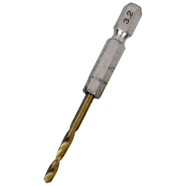 六角軸TIN鉄ドリル 微短 SK11 3.2mm 藤原産業