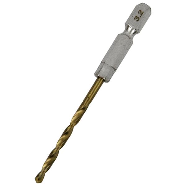 六角軸TIN鉄ドリル 普通 SK11 3.2mm 藤原産業