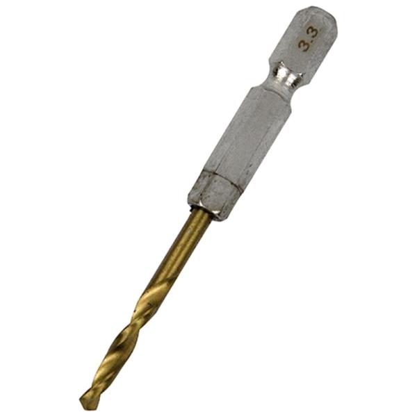六角軸TIN鉄ドリル 微短 SK11 3.3mm 藤原産業