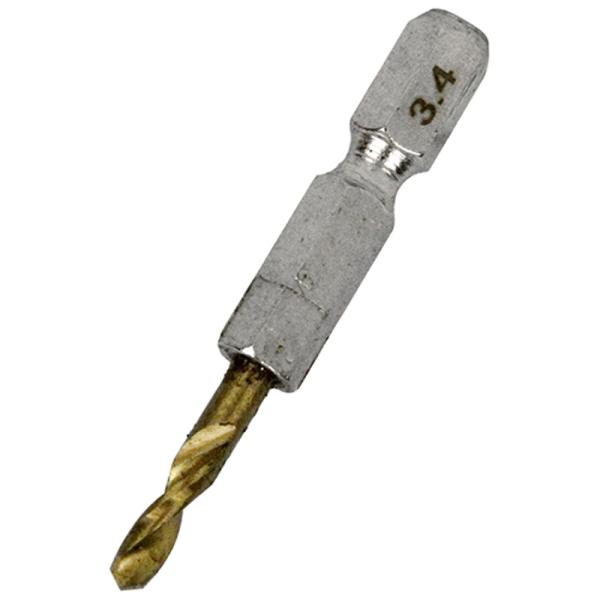 六角軸TIN鉄ドリル 極短 SK11 3.4mm 藤原産業