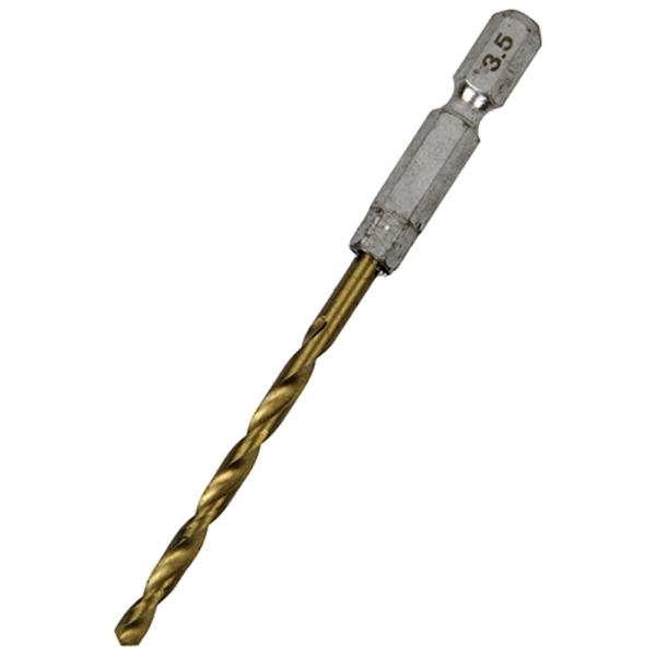 六角軸TIN鉄ドリル 普通 SK11 3.5mm 藤原産業