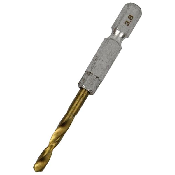 六角軸TIN鉄ドリル 微短 SK11 3.8mm 藤原産業