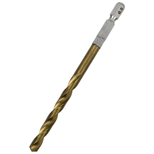六角軸TIN鉄ドリル 普通 SK11 6.5mm 藤原産業