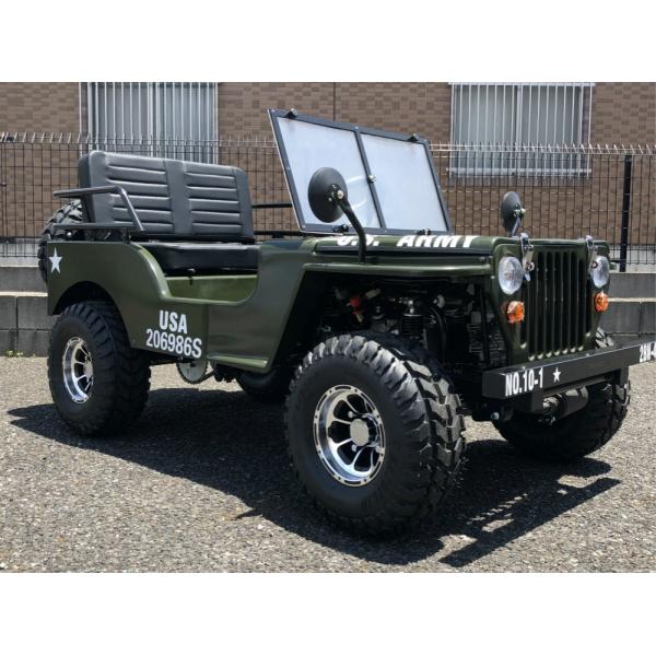 四輪バギー　ミニジープ ミニジープ アルミホイール付 公道走行可JEEP-C キット商品