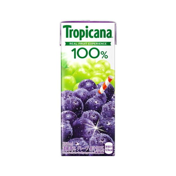 キリン Tropicana/トロピカーナ100% グレープ250ml紙LLスリム【1箱24本】