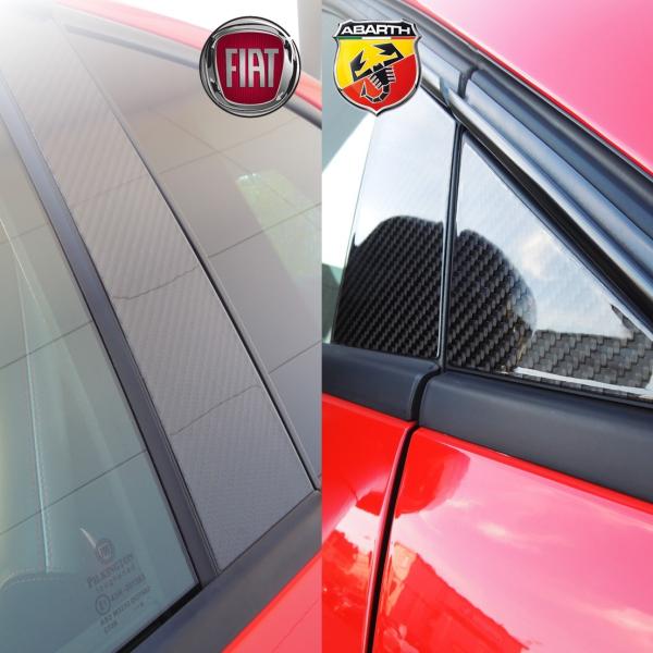 アバルト695 595 500 本物カーボン Bピラー 純正 左側 フィアットも 楽天市場】THREE HUNDRED ABARTH 500 595カーボンピラー Aパーツ