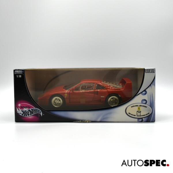 【 未開封品 】　マテル　(ホットウィール)　1/18 フェラーリ　F40 Hot Wheels マテル ホットウィール ミニカー 1/18 METAL