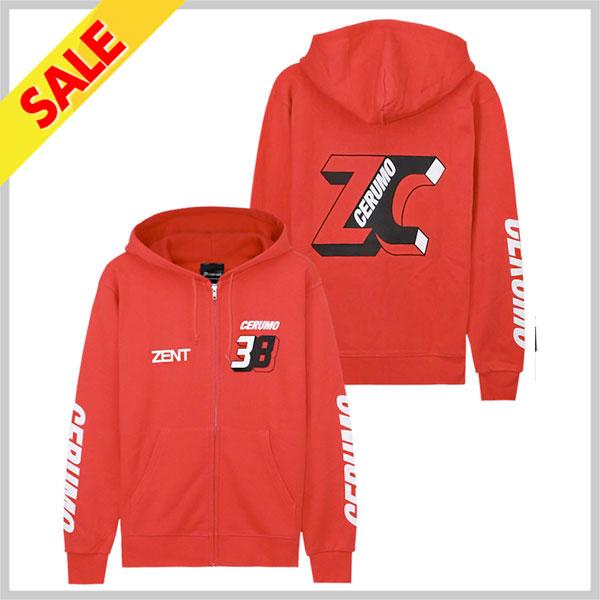 TGR チーム ゼントセルモ（ZENT CERUMO）ファン フードジップパーカー