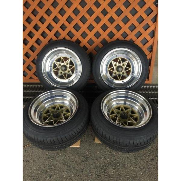 復刻 スターシャーク】 14×8J -13 14×9J -26 4H-114.3 ゴールド（GOLD