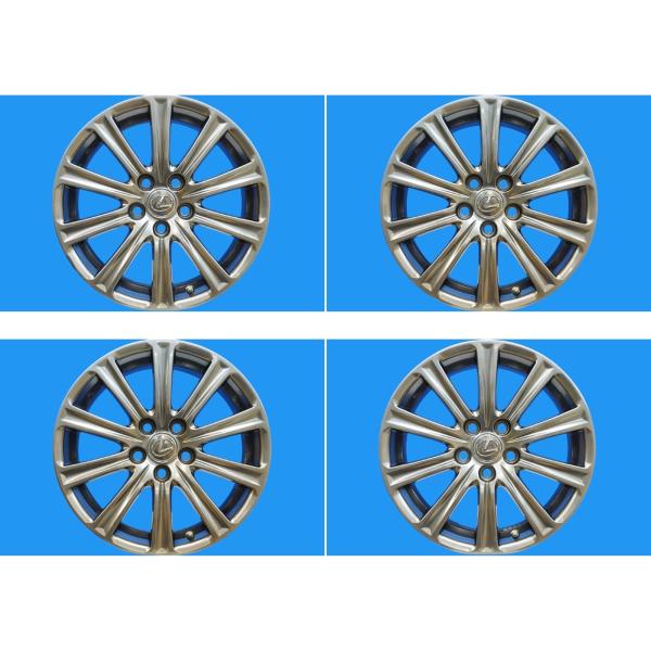 レグザス17インチタイヤホイール 4本セット 良品！10系レクサスNX純正ホイール▽17インチ7J＋35 5穴PCD114.3