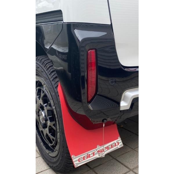 デリカ ミニ マッドフラップ 赤 : オートスタイル(AutoStyle デリカ ミニ マッドフラップ 赤 : オートスタイル(AutoStyle