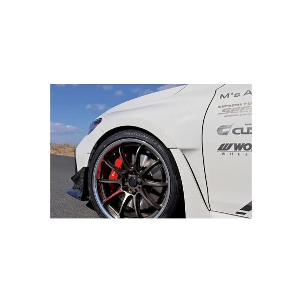 FL5 シビック TypeR ローフォルムフェンダートリム ウレタン製 塗装済