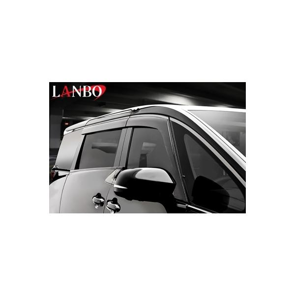 40系　ヴェルファイア　Zプレミア　スモークメッキ仕様　新品同様　サイドバイザー 40系 ヴェルファイア LANBO スタイリッシュサイドバイザー