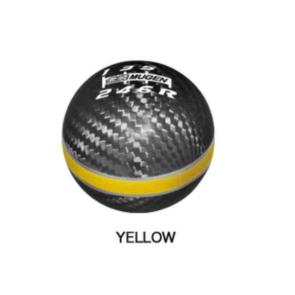 ☆無限　カーボンシフトノブ　シビックタイプR FK8 FL5☆美品 無限（MUGEN） FL5 シビック タイプR カーボンシフトノブ イエロー