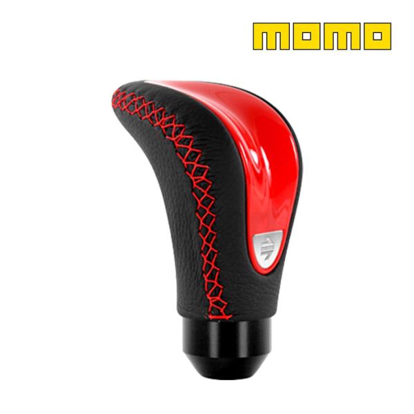 MOMO モモ シフトノブ COMBAT EVO RED レッド レザー SK86 : y1 