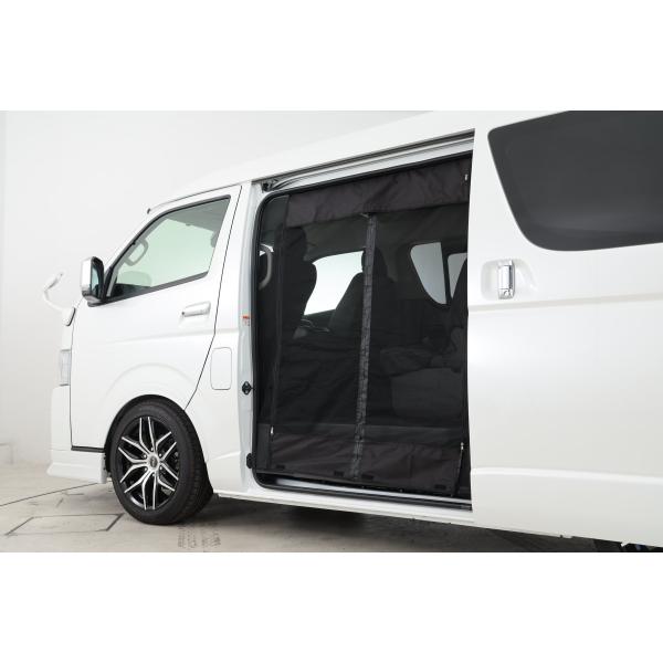 フレックス ハイエース 防虫MAGネット左スライド【車両情報必須