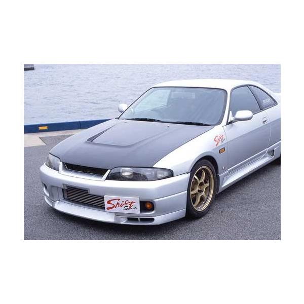 URAS エアロボンネットダクト　純正　ボンネット　ecr33 後期　r33 スカイライン　ホワイト　QM1 シフトスポーツ スカイライン HR33/ER33/ECR33前期 エアロボンネット