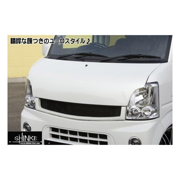 シンケ エブリイワゴン DA64W ユーロボンネット 未塗装 : オート