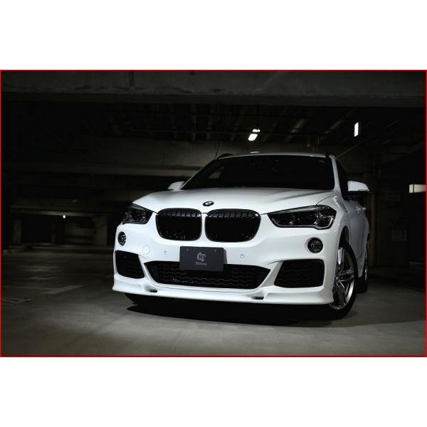 3D デザイン BMW X1 F48 M-Sport フロントリップスポイラー : オート