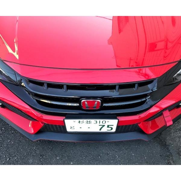 シーカー シビック FK7/8 前期 FRPフロントグリル つや有ブラック塗装