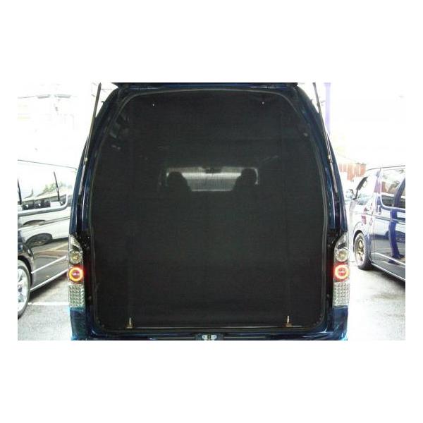 最終値下げ！　ハイエースワイド　蚊帳（カヤ）ネット　リアドア・ワイドボディ ハイエース用蚊帳ネット | リア・ワイドボディ用 -迷彩柄｜ neru