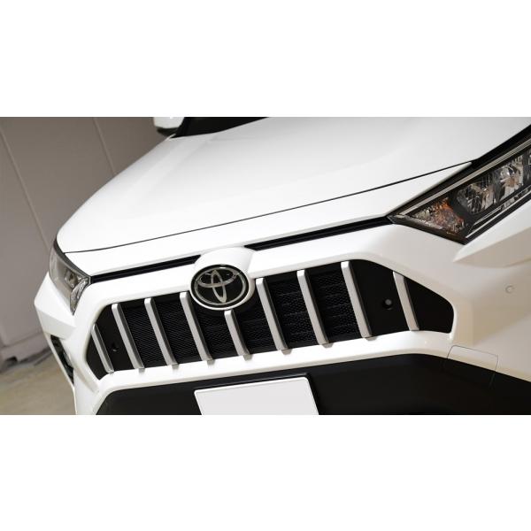 送料無料 RAV4 50 フロントグリル FRP製 塗装済 シルバーフィン×艶消し