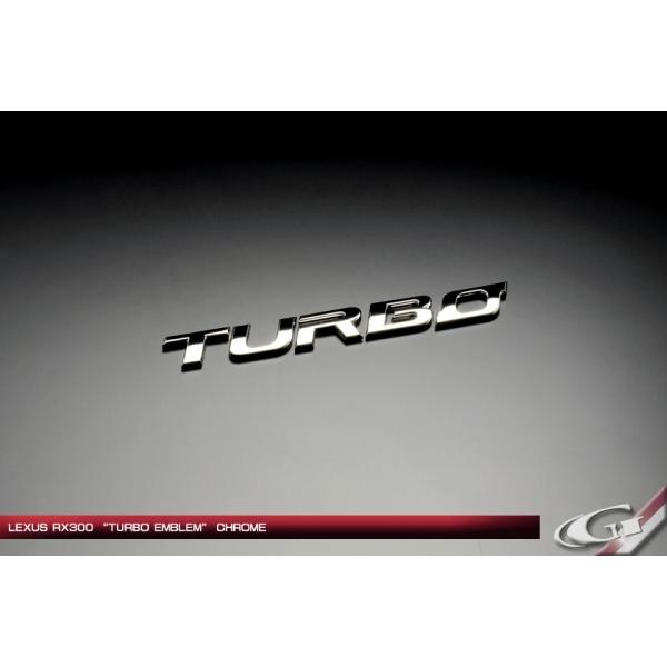 グラージオ レクサス RX300 20系 TURBOエンブレムセット 純正メッキ 