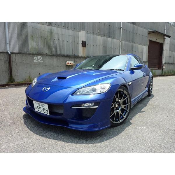 rx8前期ブラック FRP エアロバンパー HSRエアロシリーズRX-8後期専用 フロントバンパー （FRP